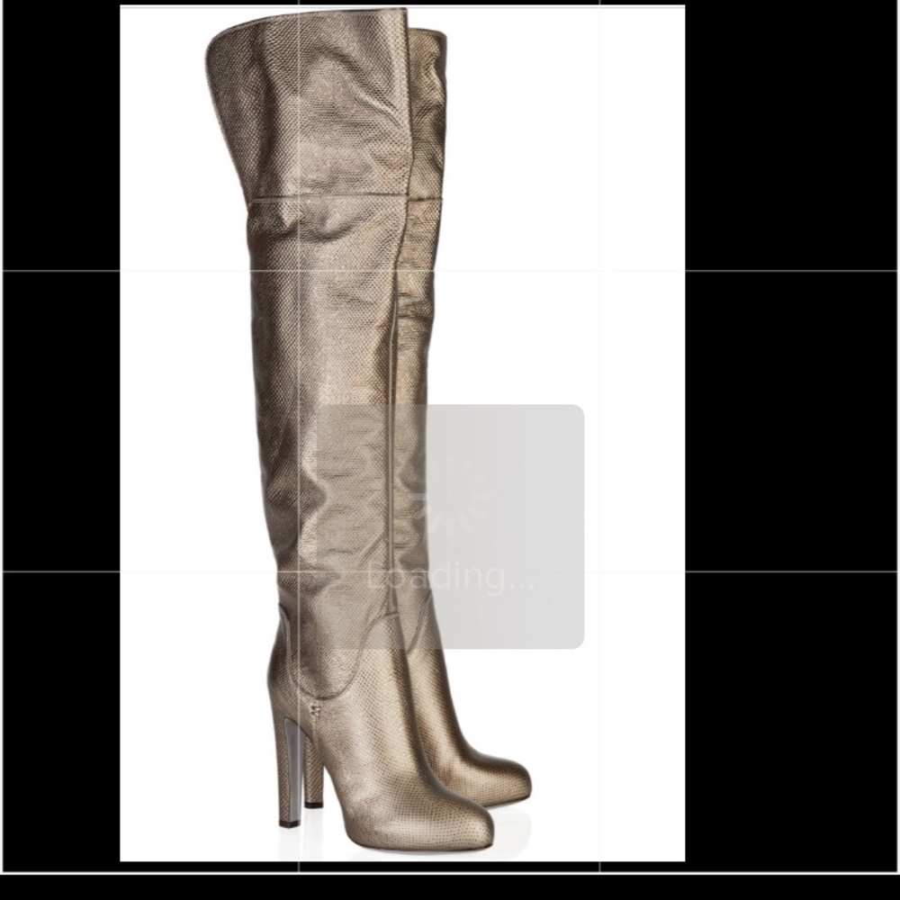 Sergio Rossi Over The Knee Platform Boots